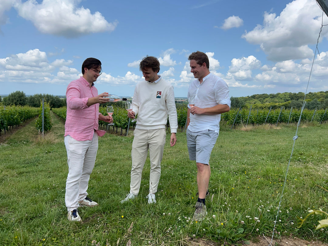 David, Jacob en Mats, oprichters van Vineur. Europese wijnwebshop met uitleg bij elke fles. 