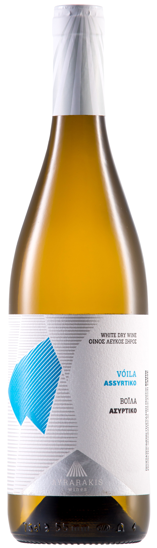 Witte wijn – 100% Assyrtiko van Lyrarakis uit Kreta (Griekenland), fles