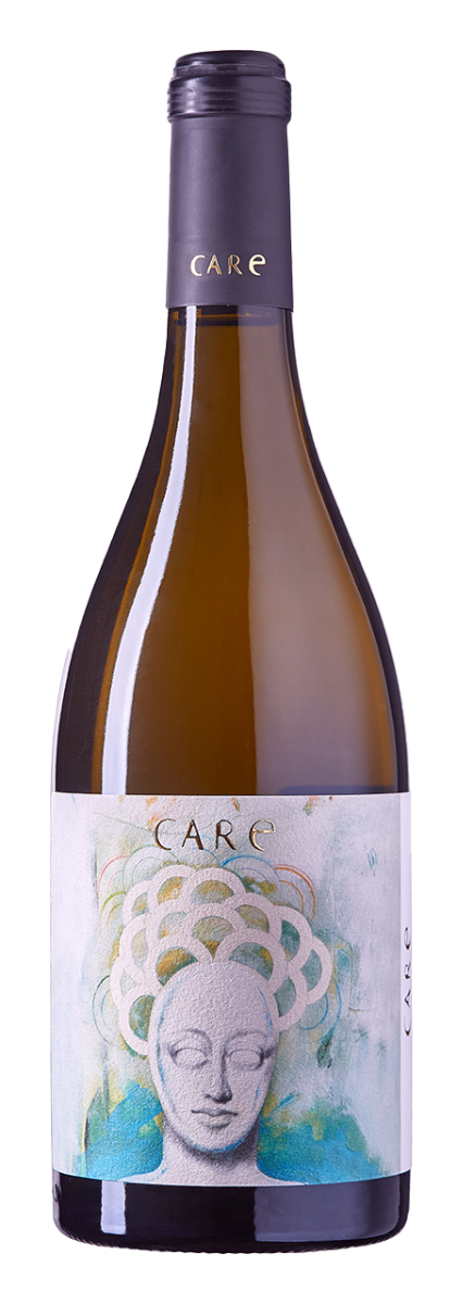 Witte wijn – blend van Garnacha Blanca & Macabeo uit Cariñena, Aragón (Spanje), fles