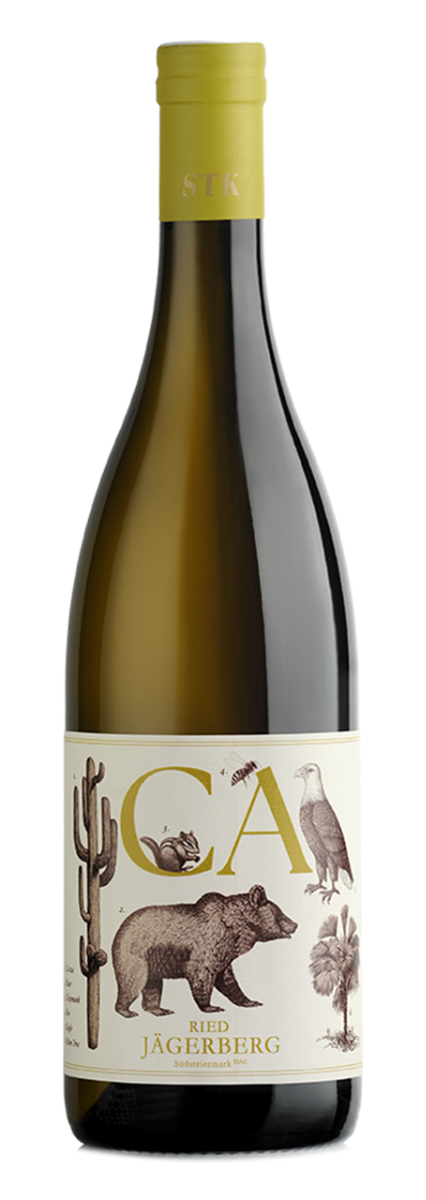 Witte wijn – 100% Chardonnay van Hannes Sabathi uit Südsteiermark, Oostenrijk, fles