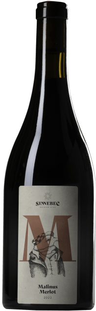 Rode wijn – 100% Merlot van Wijndomein Den Nachtegael uit België, fles