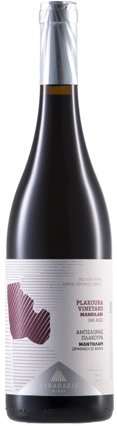 Rode wijn – 100% Mandilari van Lyrarakis uit Kreta (Griekenland), fles
