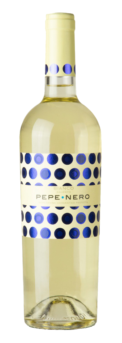 Witte wijn – blend van Verdeca, Bianco d'Alessano & Minutolo van Cignomoro uit Puglia (Italië), fles