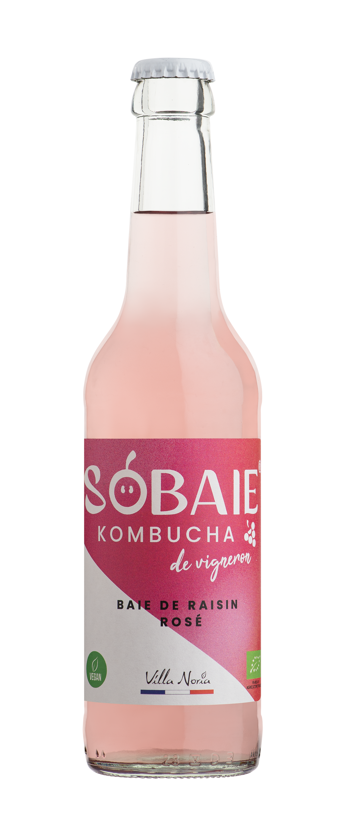 Villa Noria - SOBAIE Kombucha Rosé 0,0% (33cl) BIO