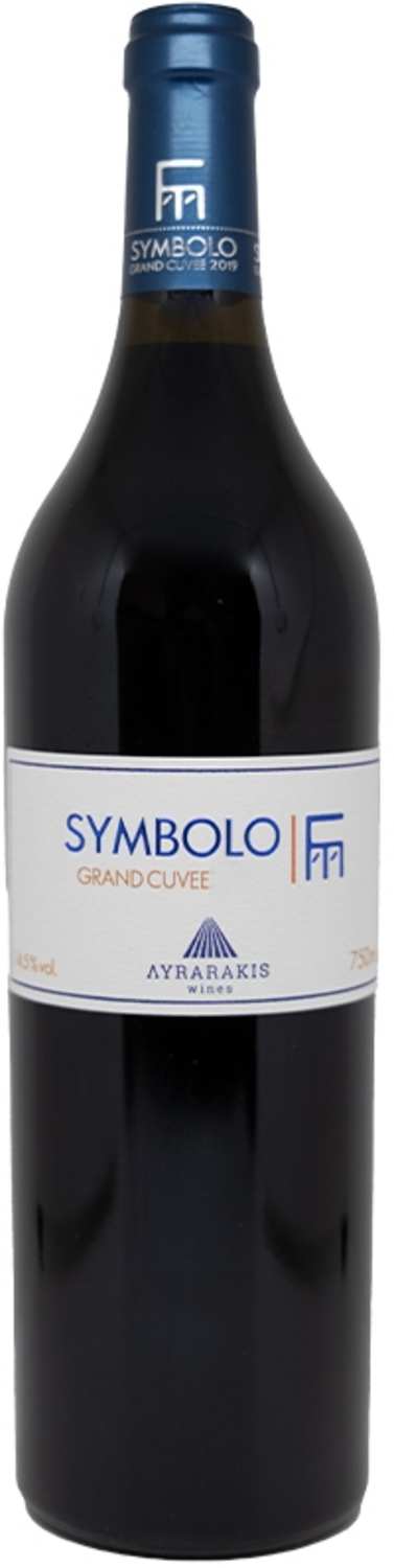 Rode wijn – blend van Syrah, Mandilari & Vidiano van Lyrarakis uit Kreta (Griekenland), fles