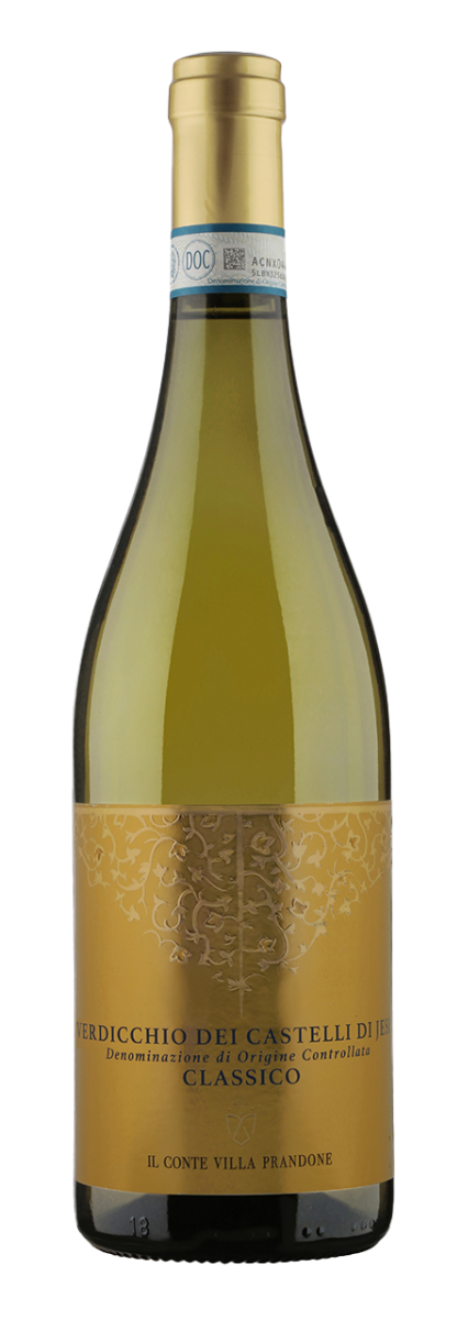 Witte wijn – 100% Verdicchio van Il Conte Villa Prandone uit de Marche (Italië), fles